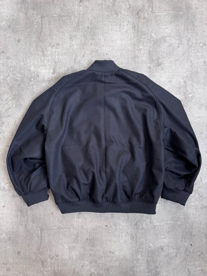 VT Rework: Black Wool Oversized Bomber Blouson