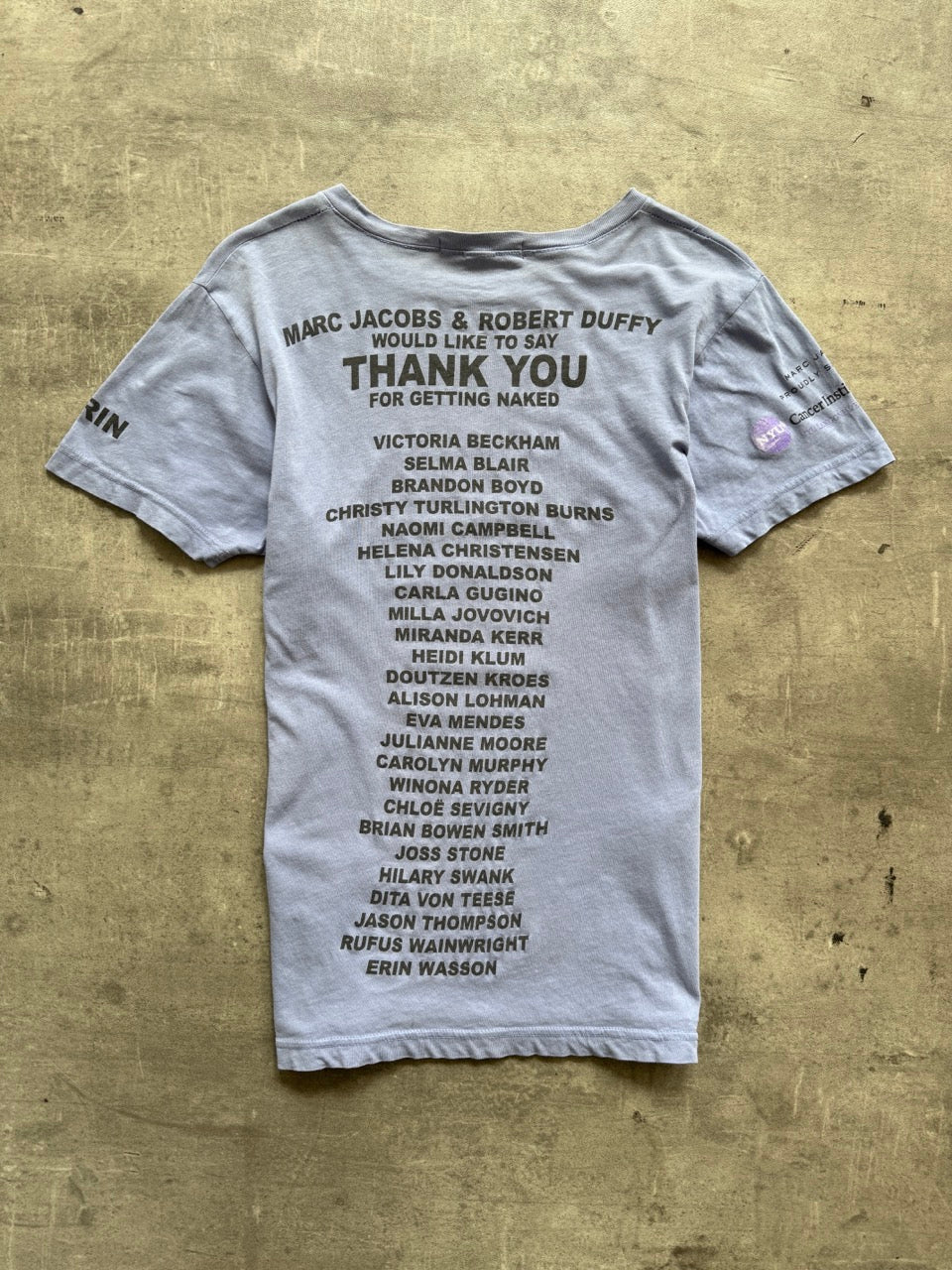 2000's Marc Jacobs 'Protect The Skin You're In' Erin Wasson Graphic Tee