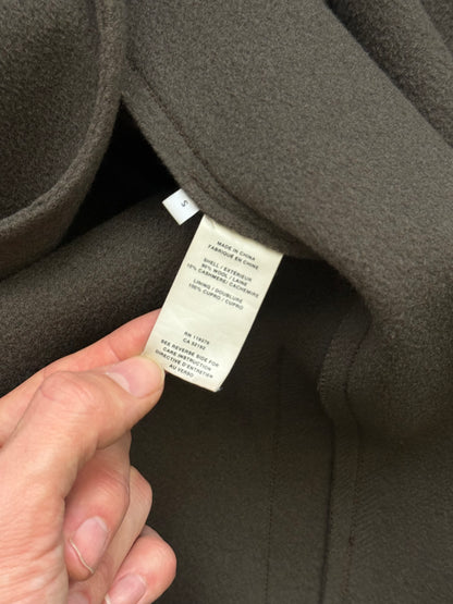 Helmut Lang Brown Wool Blend Overcoat