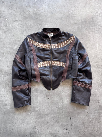 VT Rework: Dior Dual Stripe Cropped Leather Jacket SC:5782