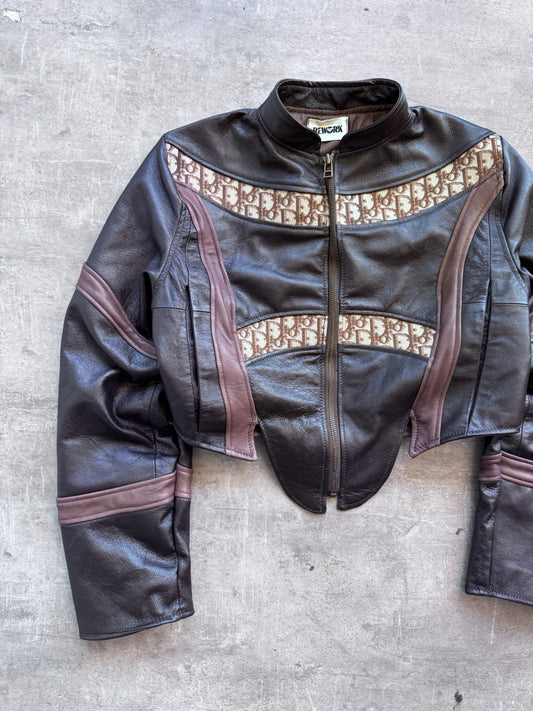 VT Rework: Dior Dual Stripe Cropped Leather Jacket SC:5782