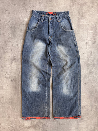 1990's Snoop Dogg Embroidered Faded Jeans