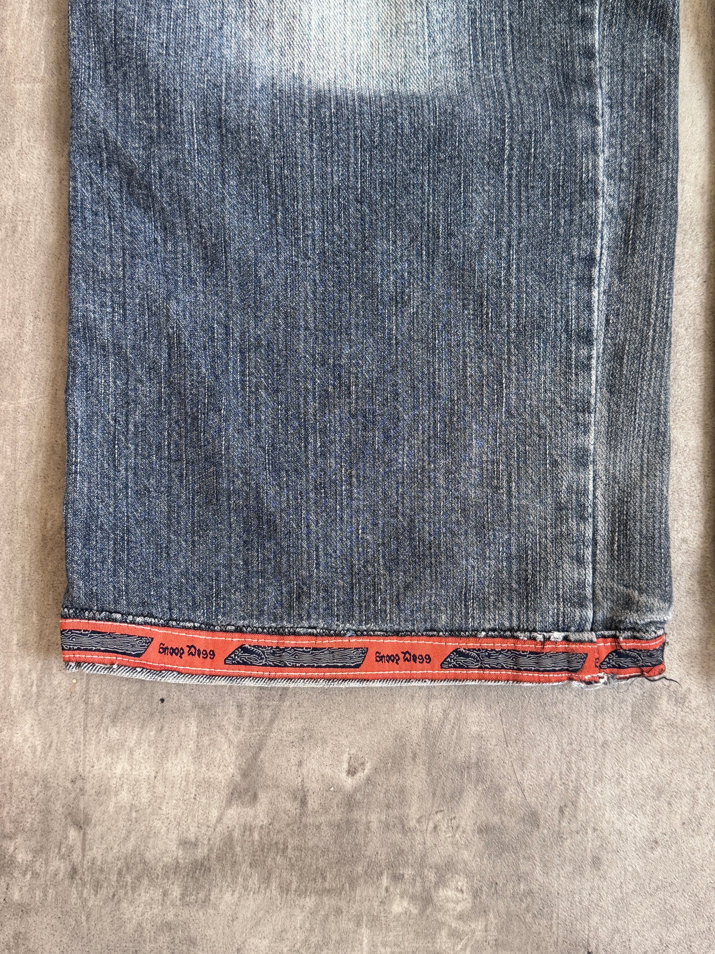 1990's Snoop Dogg Embroidered Faded Jeans