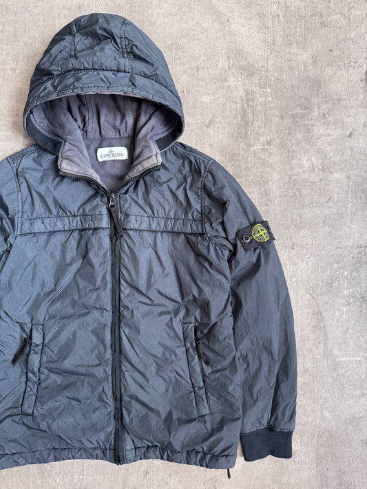 Stone Island A/W 2014 Crinkle Nylon Insulated Navy Jacket