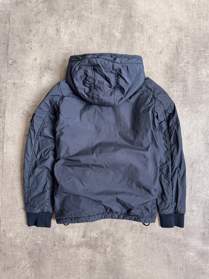 Stone Island A/W 2014 Crinkle Nylon Insulated Navy Jacket