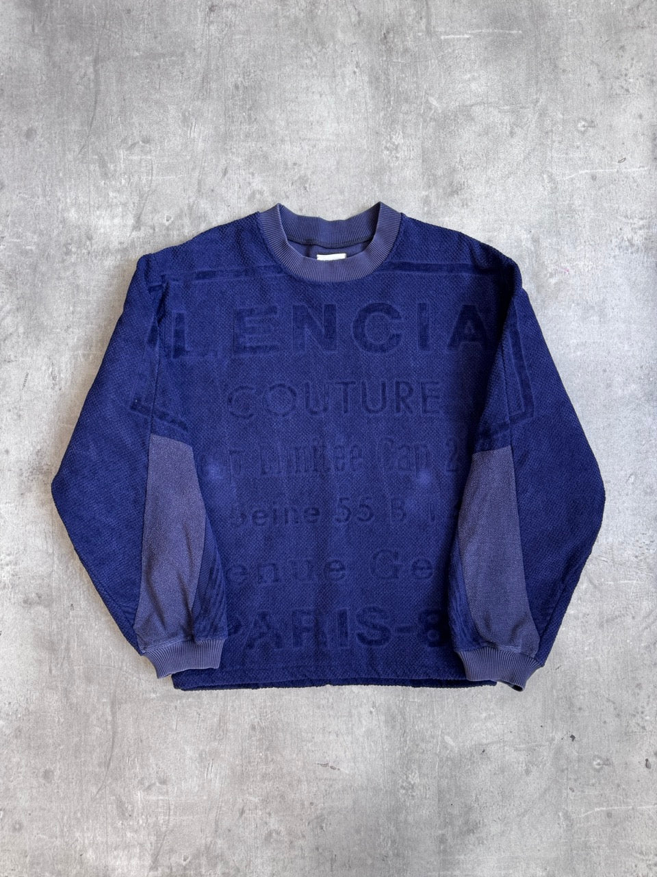 VT Rework: Balenciaga Spellout Terry Sweatshirt