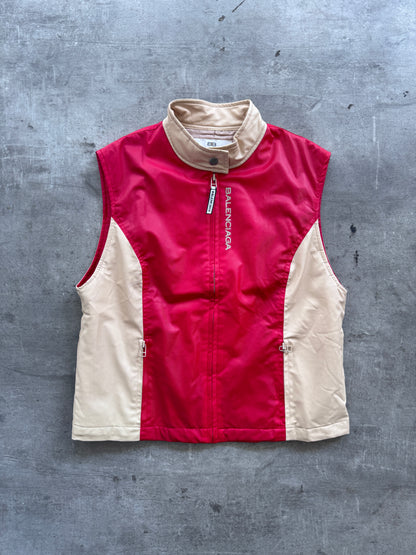 1990's Balenciaga Golf Colourblock Quilted Vest