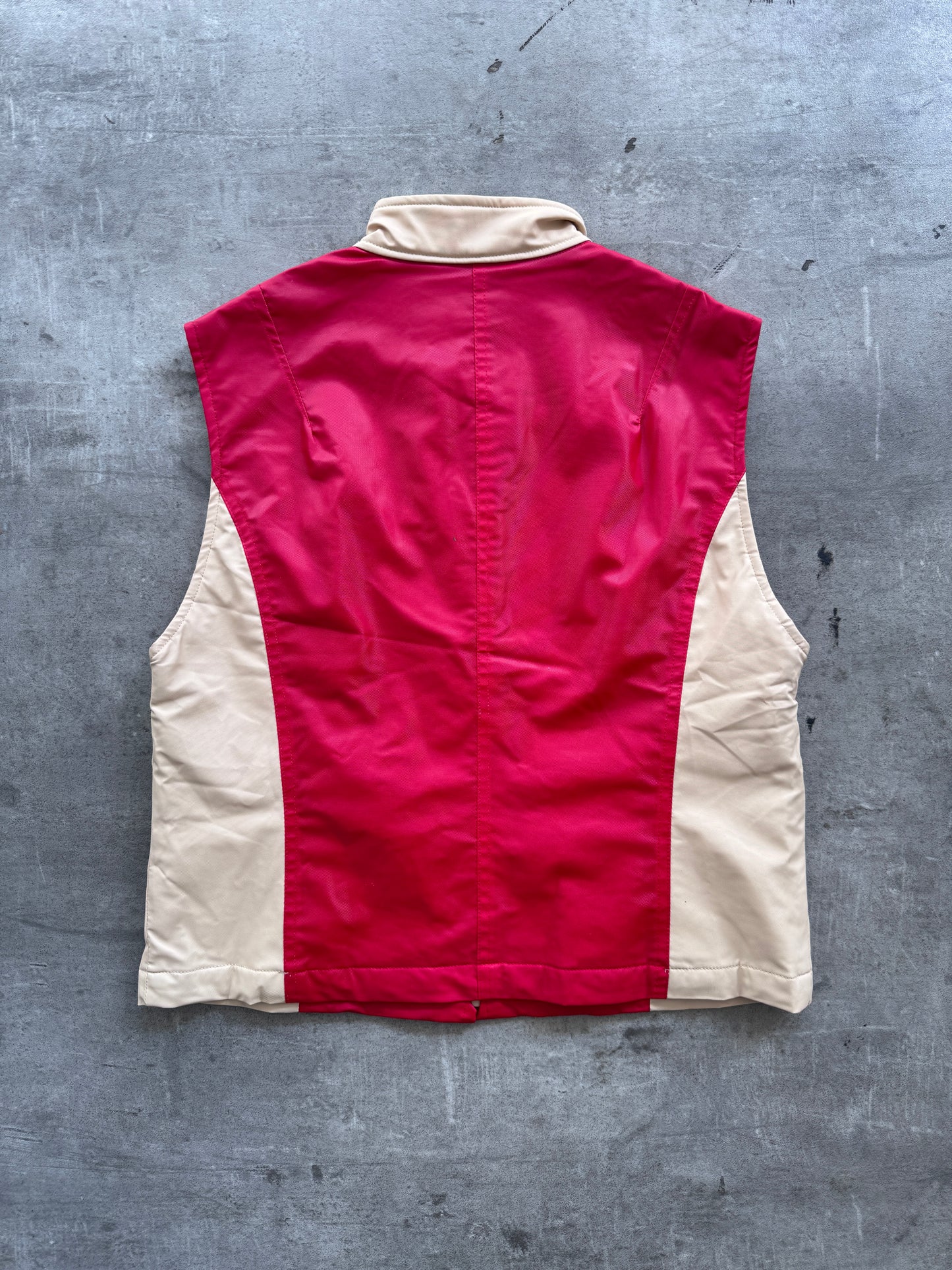 1990's Balenciaga Golf Colourblock Quilted Vest