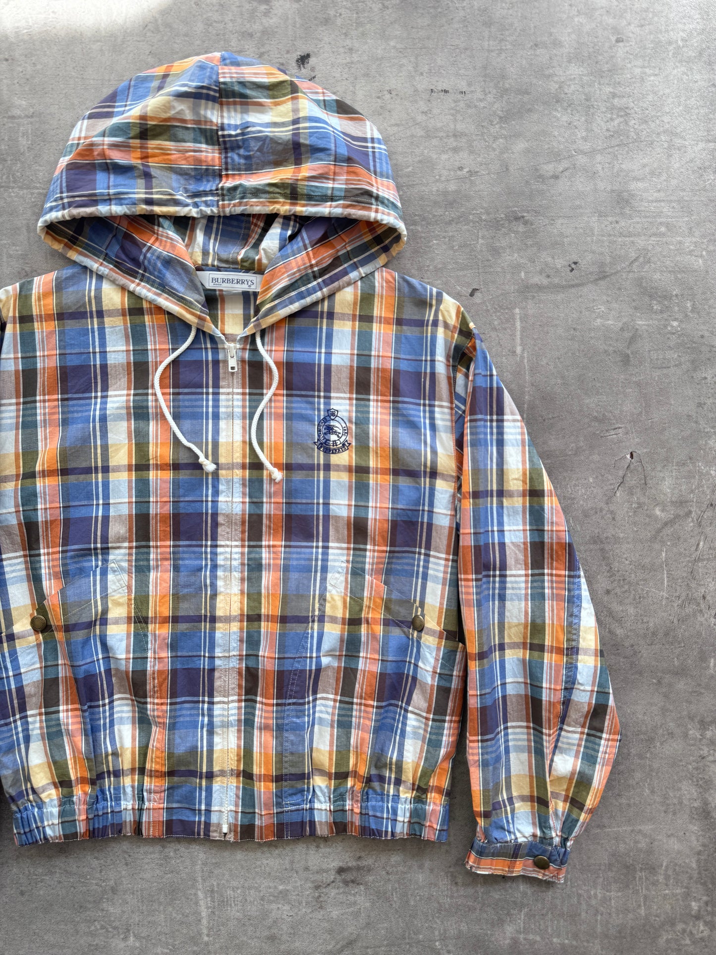 Burberry Japan Madras Plaid Hooden Blouson