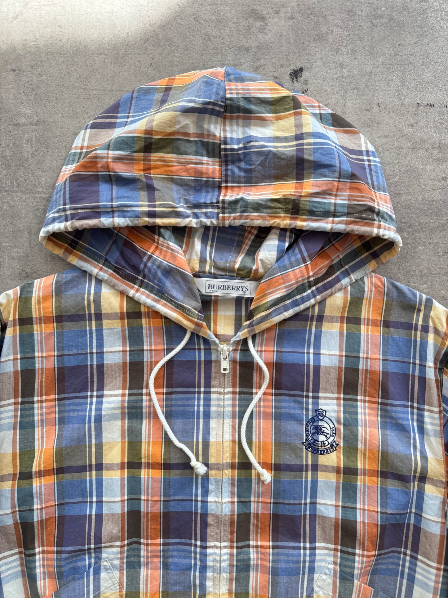 Burberry Japan Madras Plaid Hooden Blouson