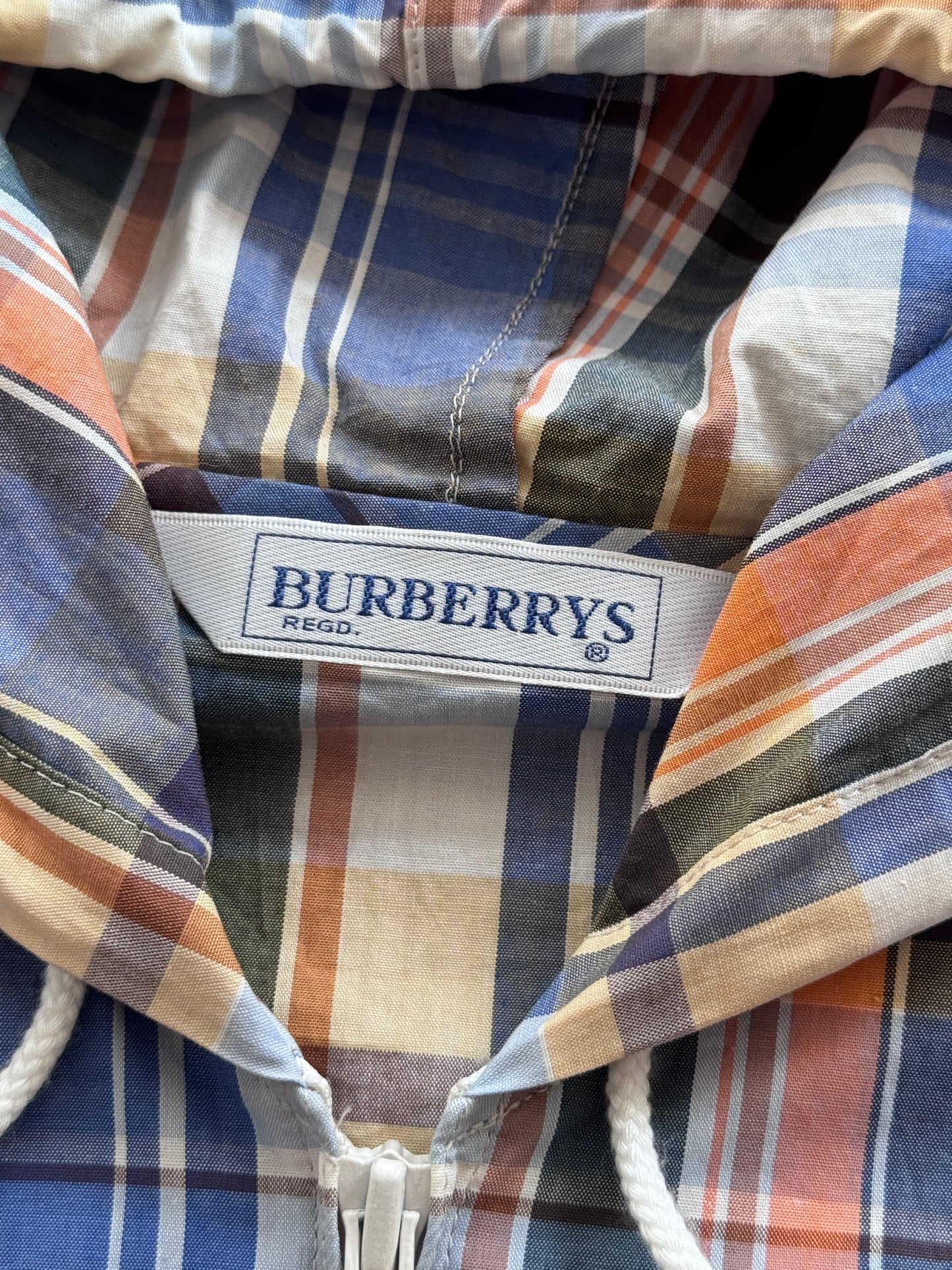 Burberry Japan Madras Plaid Hooden Blouson