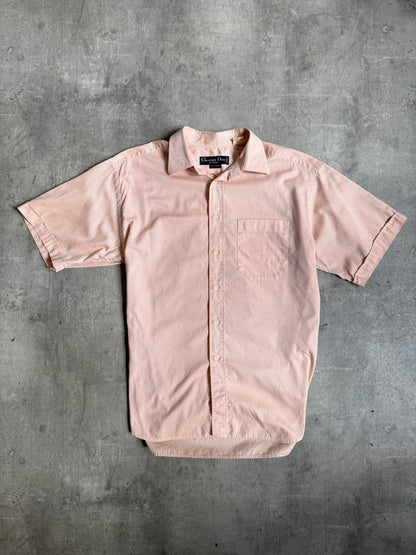 1990s Christian Dior Peach Cotton SS Shirt