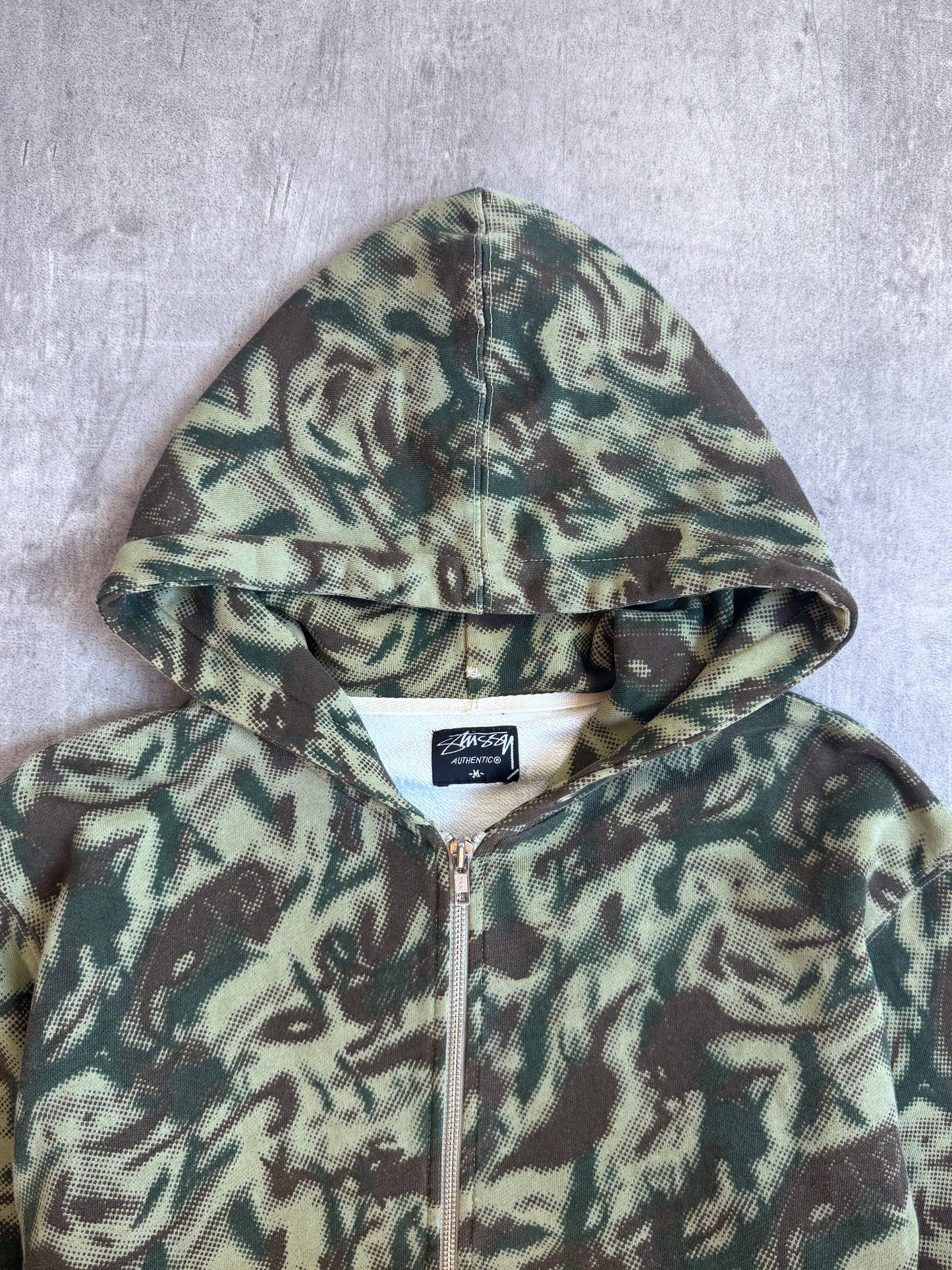 Stussy 90s Camo Hooded Sweater