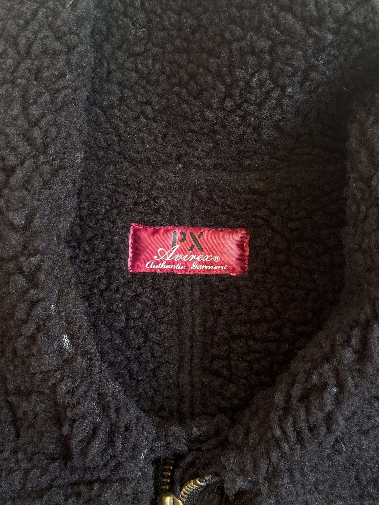 Avirex Shearling Collar Aviator Jacket