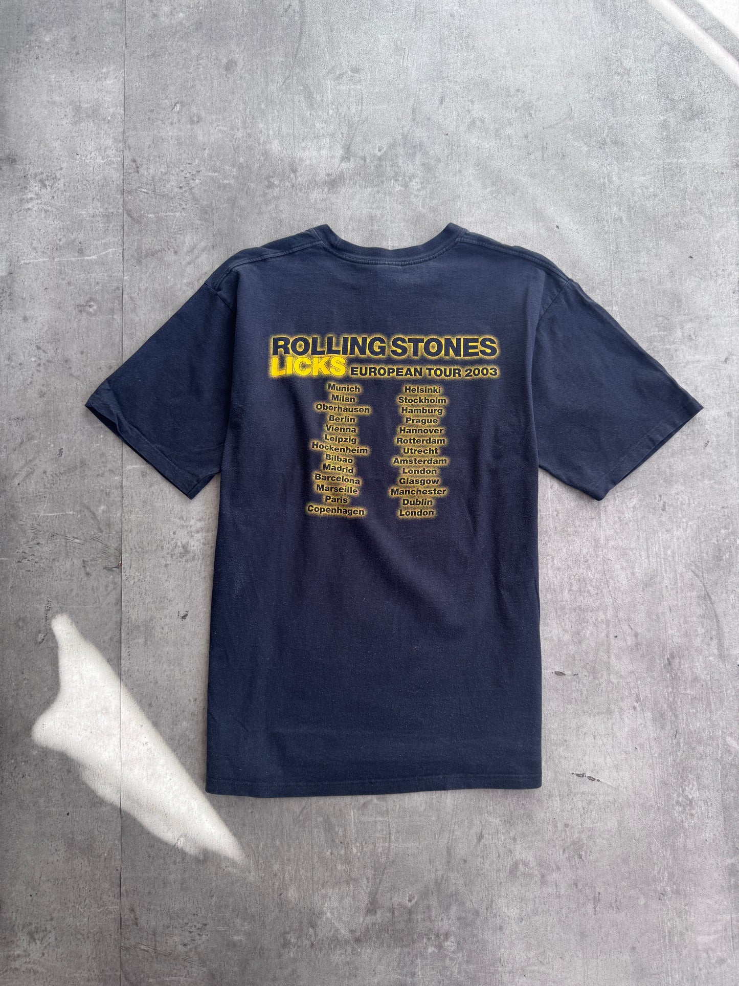Rolling Stone 2003 Licks EU Tour T-shirt