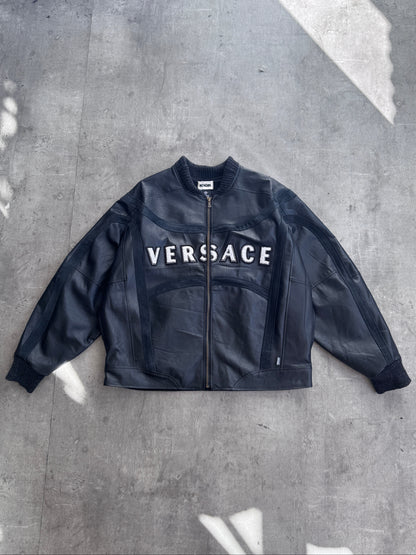 VT Rework : Versace Leather Suede Jacket
