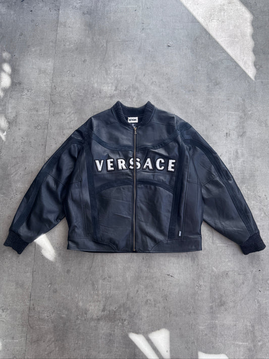 VT Rework : Versace Leather Suede Jacket