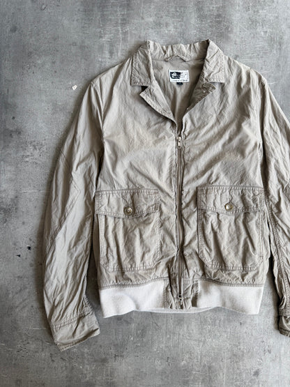 Engineered Garments Low Collar Khaki Bomber Jacket