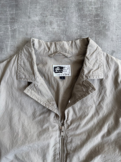 Engineered Garments Low Collar Khaki Bomber Jacket