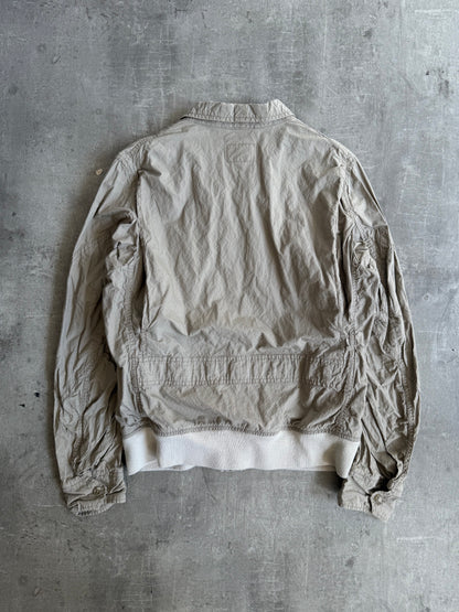 Engineered Garments Low Collar Khaki Bomber Jacket