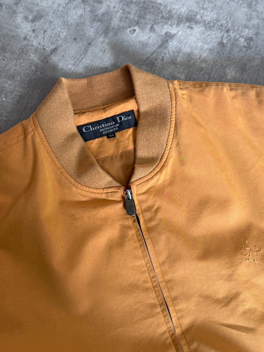 Christian Dior Gold Sports Bomber Jacket