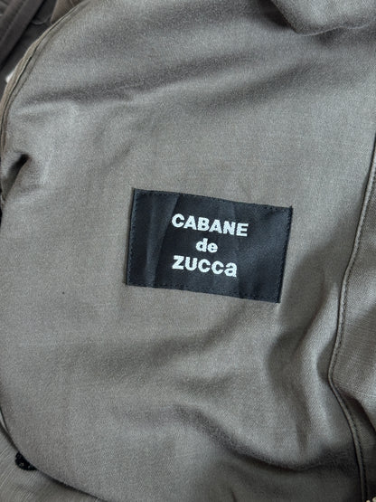 Cabane De Zucca Black Asymmetric Caplet Coat