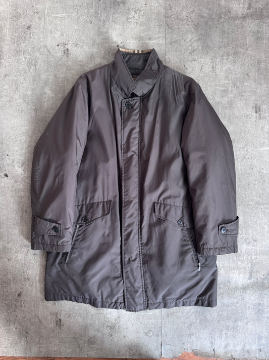 Burberry Removable Check Lining Padded Coat