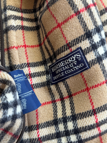 Burberry Beige Wool Hooded Duffel Coat