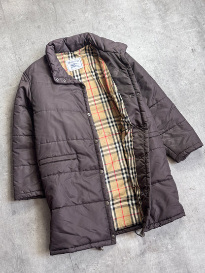 Burberry Brown Padded Long Coat