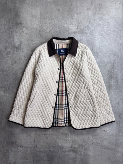 Burberry Beige Quilted Padded Jacket