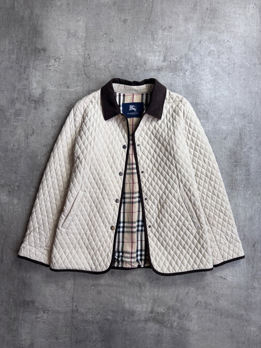 Burberry Beige Quilted Padded Jacket