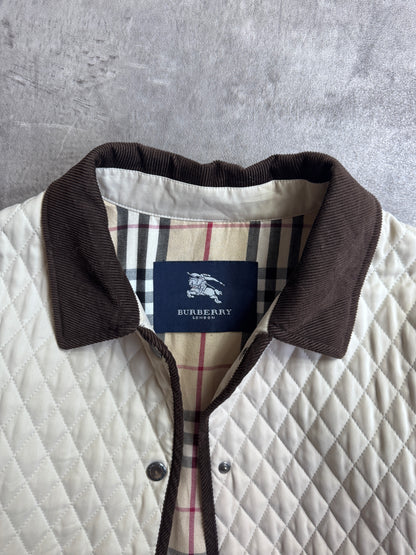 Burberry Beige Quilted Padded Jacket