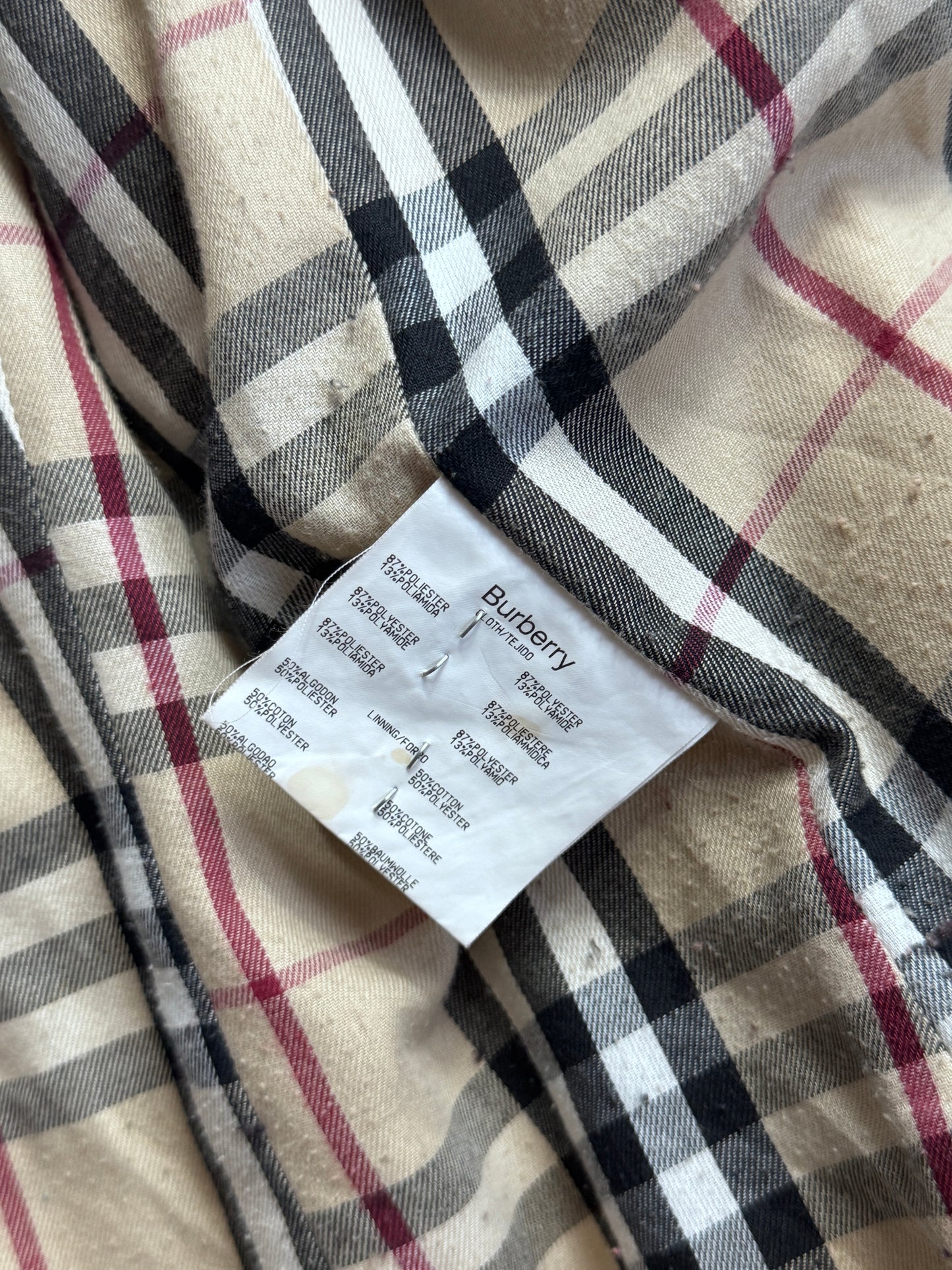 Burberry Beige Quilted Padded Jacket
