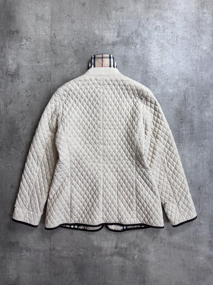 Burberry Beige Quilted Padded Jacket