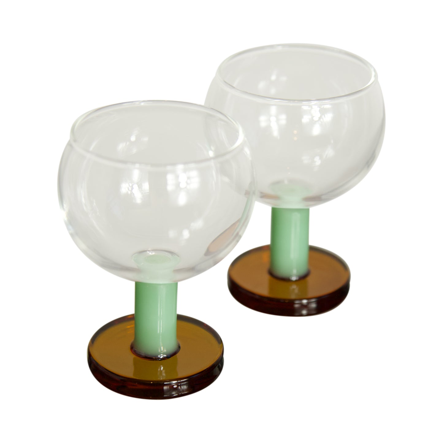 &Klevering Glass Cantine Amber Set Of 2