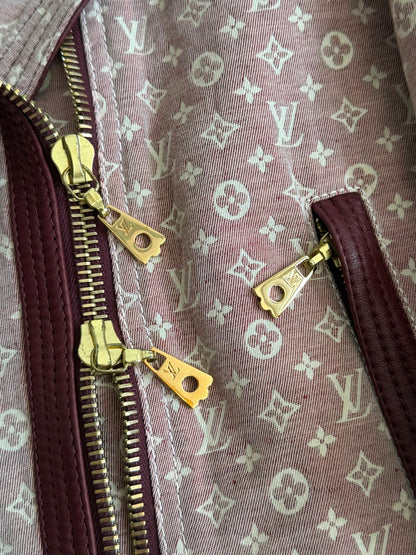 Louis Vuitton Lambskin Trim Dust Pink Monogram Biker Jacket