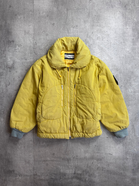 1980s Boneville Navy Arctic Pillow Neck Padded Bomber Jacket