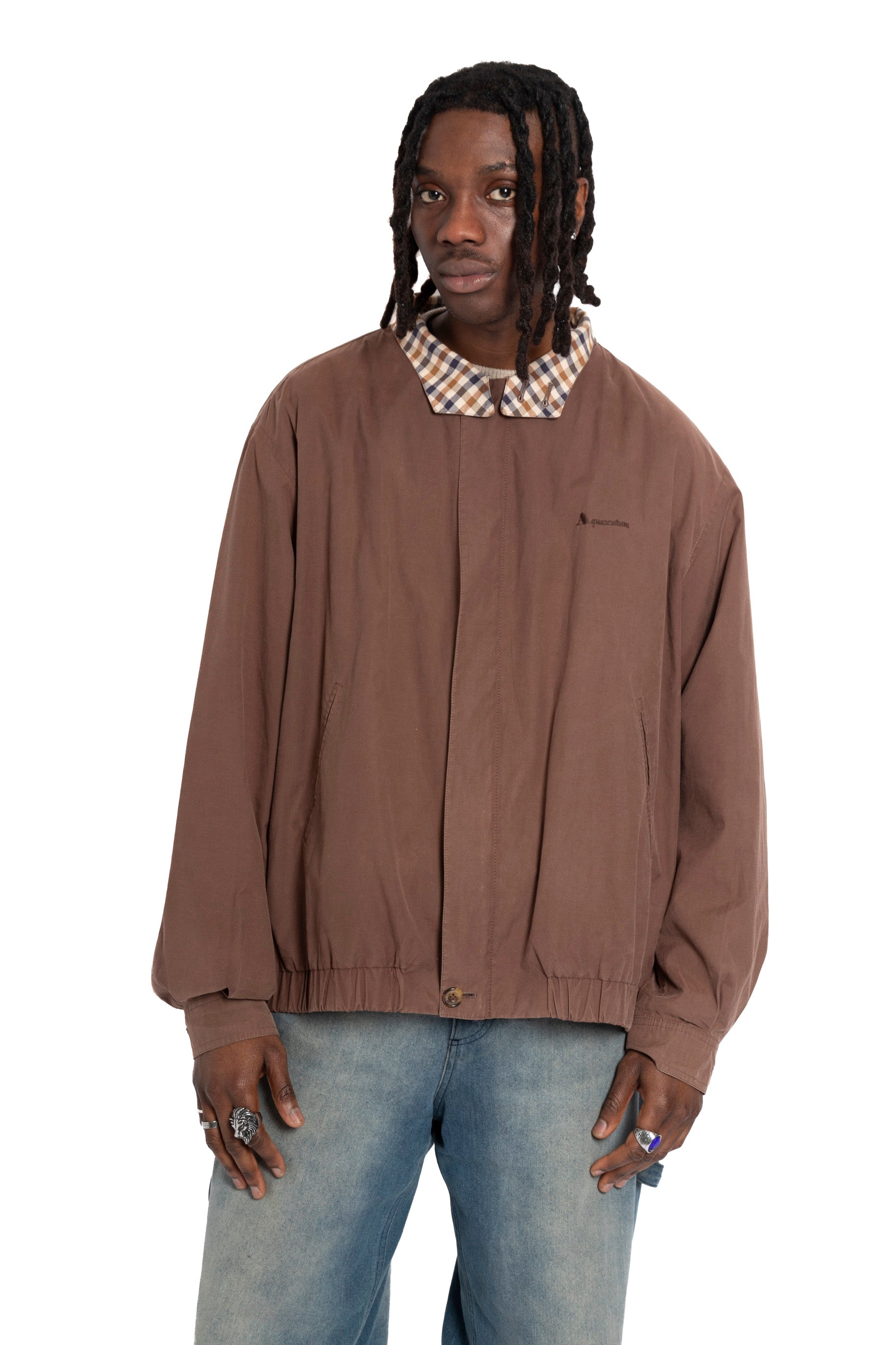 Aquascutum Brown Harrington Jacket Vintage Threads