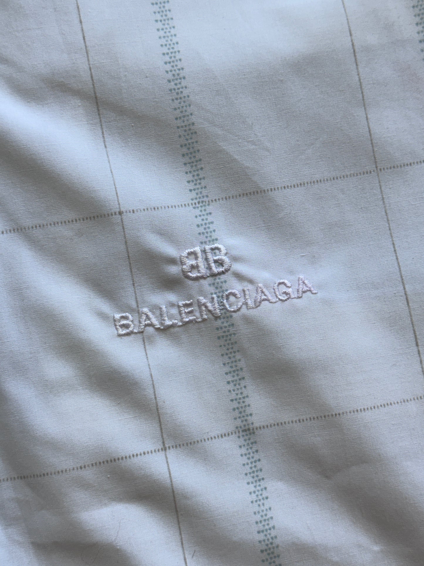 Balenciaga Grid Print Lightweight Bomber Jacket. FA : 276