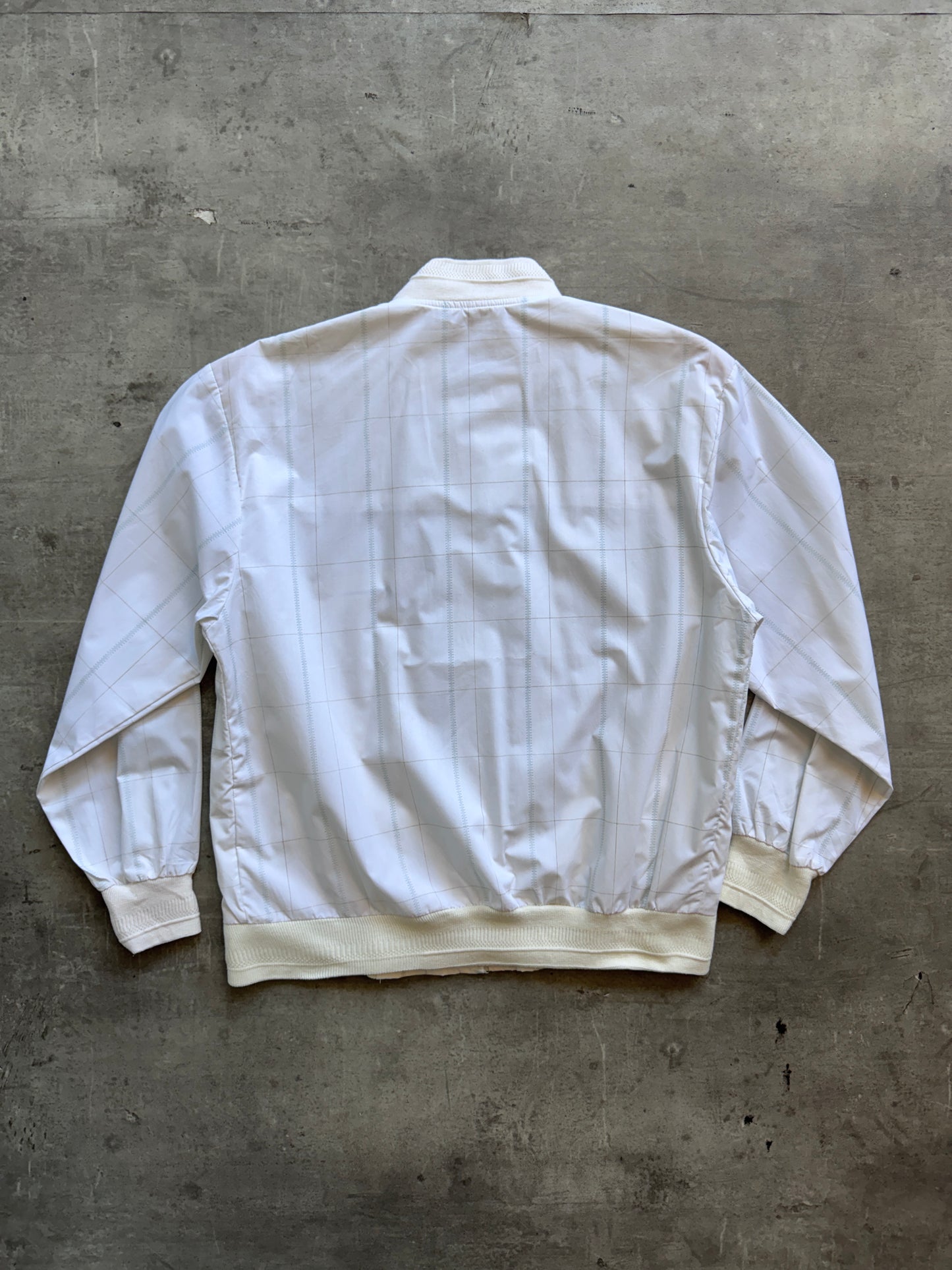 Balenciaga Grid Print Lightweight Bomber Jacket. FA : 276