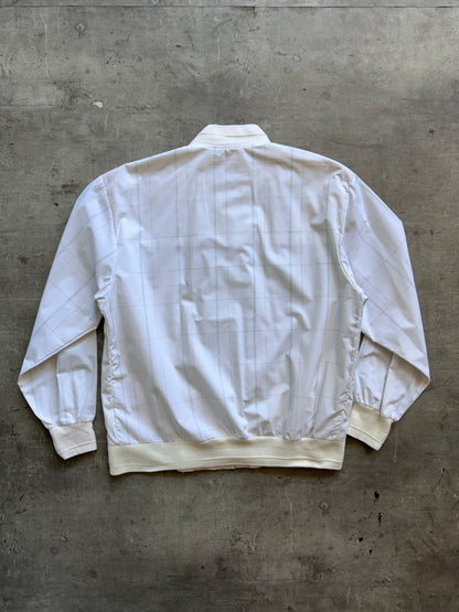 Balenciaga Grid Print Lightweight Bomber Jacket. FA : 276
