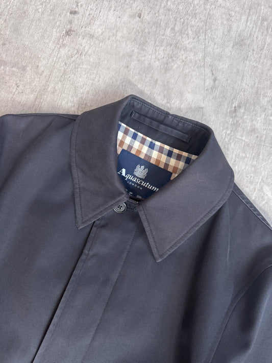 Aquascutum Navy Trench Coat