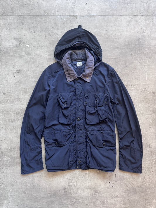 C.P. Garment Dyed Full Zip Multi Pocket Nylon Jacket. FA : 276