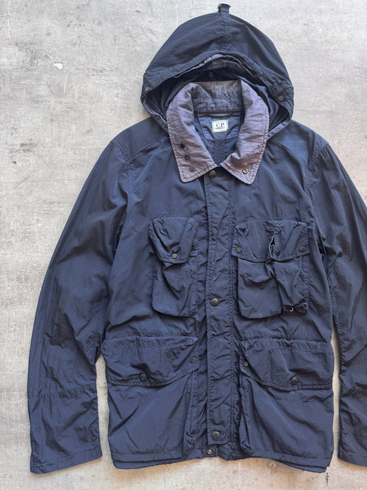 C.P. Garment Dyed Full Zip Multi Pocket Nylon Jacket. FA : 276