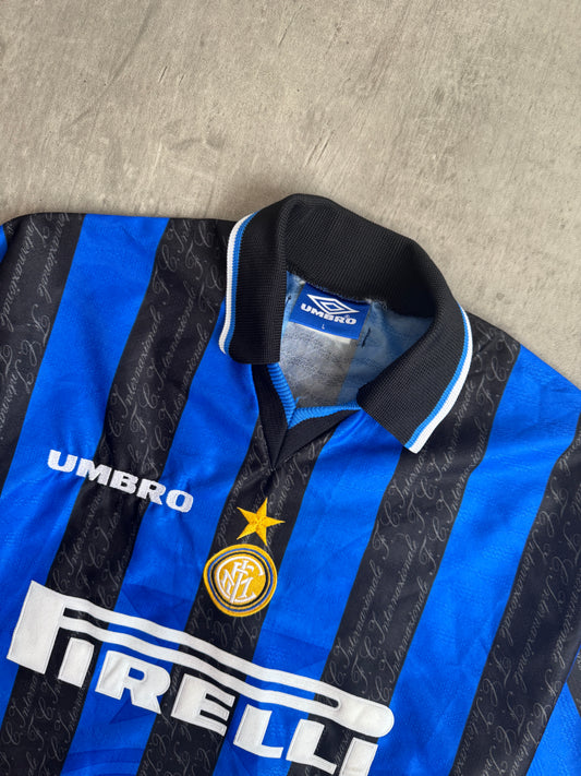 1996/97 Inter Milan x Umbro "Ronaldo 10" Home Football Shirt