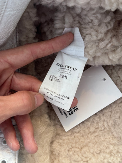 AW 2006 Stone Island Shearling Sheepskin Leather Jacket. FA : 276