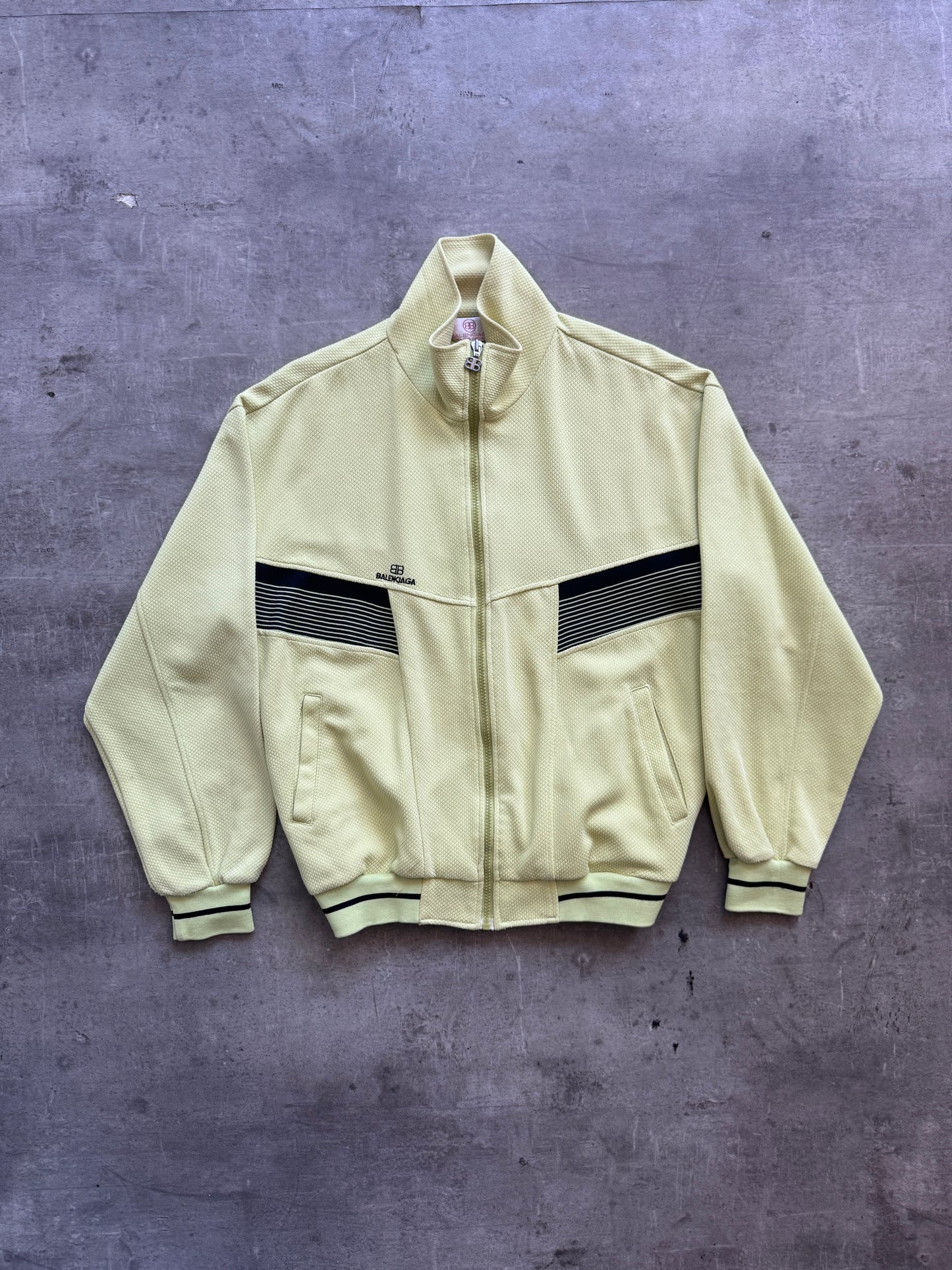 Balenciaga Waffle Track Jacket. FA : 276