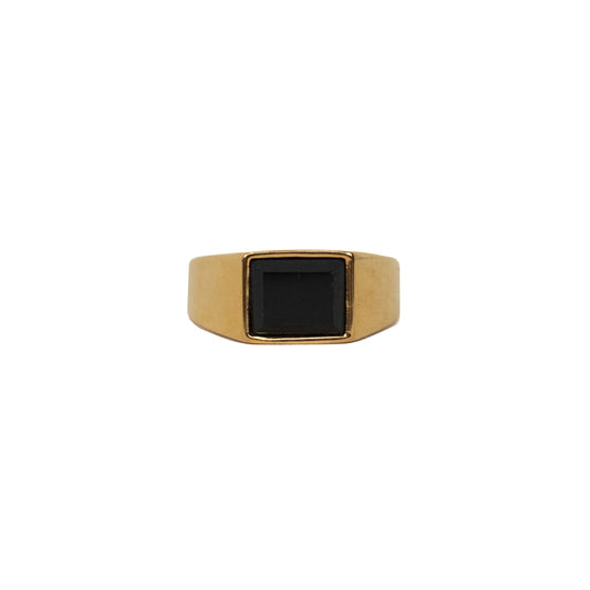 Gold Square Signet Ring
