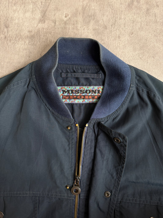 Missoni Sport Abstract Lined Crinkle Utility Blouson