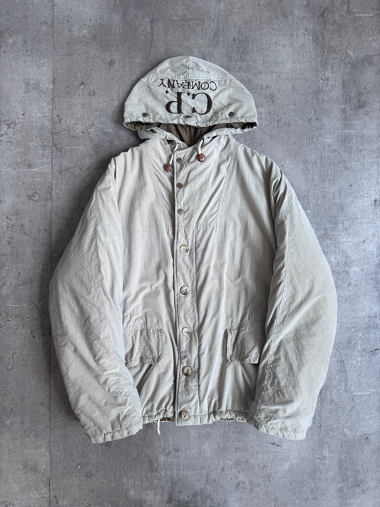 S/S 1987 C.P. Company Spellout Embroidery Quilted Arctic Parka
